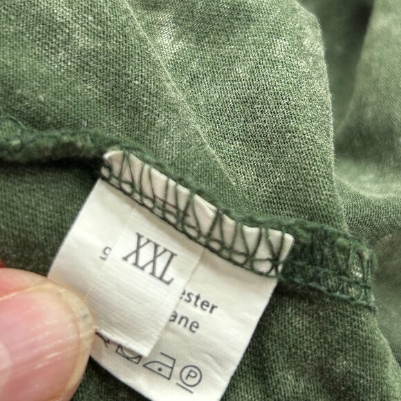 Carhartt Green Vintage Distressed Sleeveless Pocket Workwear Tank Shirt Size XXL - Picture 7 of 10